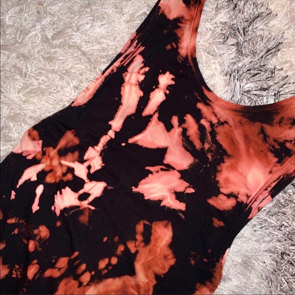 Boohoo bleach tie dye bodysuit